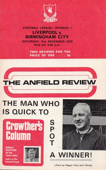Match programme